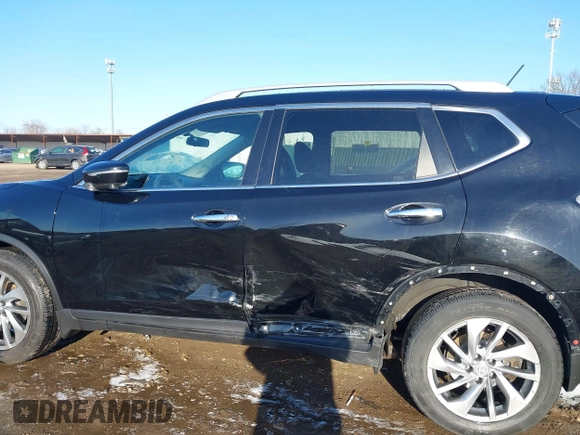 2014 Nissan Rogue S with VIN 5N1AT2MV7EC755967, listed as a IAAI auction lot 41800889 with 130,811 mi miles. Bid and sale history available at carsss.com. Image 14.