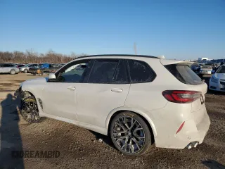 2022 BMW X5 M with VIN 5YMJU0C06N9K15414, listed as a Copart auction lot 46120325 with 0 mi miles and Salvage Title. Bid and sale history available at carsss.com. Image 2.