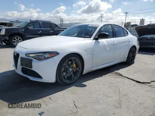 2020 Alfa Romeo Giulia with VIN ZARFAMAN6L7626100, listed as a Copart auction lot 51003135 with 41,991 mi miles and Salvage title. Bid and sale history available at DreamBid. Image 1.