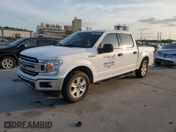 2019 Ford F-150 XL with VIN 1FTEW1CB9KKD94886, listed as a Copart auction lot 58865605 with 181,452 mi miles and Salvage title. Bid and sale history available at DreamBid. Image 1.