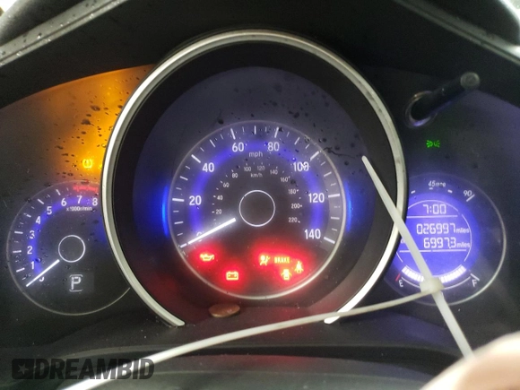 2015 Honda Fit EX-L with VIN 3HGGK5H82FM773785, listed as a Copart auction lot 47592625 with 26,997 mi miles and Salvage Title. Bid and sale history available at carsss.com. Image 9.
