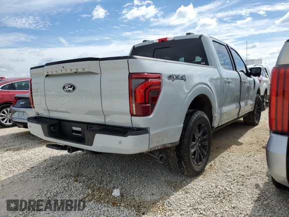 2024 Ford F-150 with VIN 1FTFW7LD7RFB19660, listed as a Copart auction lot 77467324 with 4,891 mi miles and Non repairable. Bid and sale history available at DreamBid. Image 3.