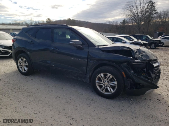 2019 Chevrolet Blazer with VIN 3GNKBHRS7KS697479, listed as a Copart auction lot 81404674 with 54,573 mi miles and Salvage Title. Bid and sale history available at carsss.com. Image 4.