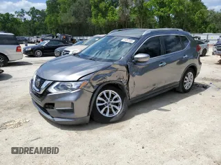 2019 Nissan Rogue SV with VIN KNMAT2MT3KP544403, listed as a Copart auction lot 51637385 with 105,216 mi miles and Non Repairable. Bid and sale history available at carsss.com. Image 1.