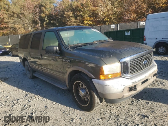 2001 Ford Excursion Limited с VIN 1FMNU42L91EA78236, выставлен на аукционе Copart как лот 77689664 с пробегом 228 761 миль миль и Чистый • Clean title. История ставок и продаж доступна на DreamBid. Изображение 4.