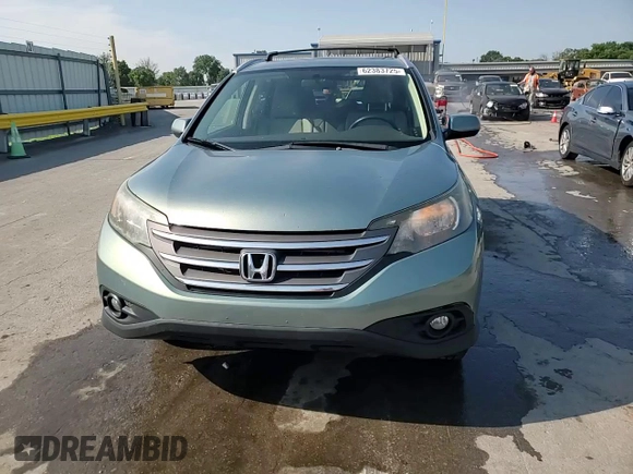 2012 Honda CR-V EX-L with VIN 2HKRM4H78CH612331, listed as a Copart auction lot 62383725 with 208,658 mi miles and Salvage title. Bid and sale history available at DreamBid. Image 14.
