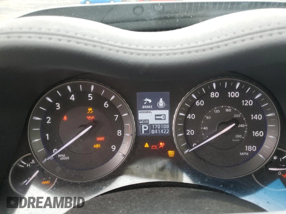 2012 Infiniti M with VIN JN1BY1AR2CM394976, listed as a Copart auction lot 61064205 with 170,108 mi miles and Salvage title. Bid and sale history available at DreamBid. Image 9.