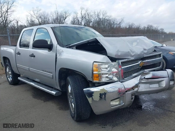 2012 Chevrolet Silverado 1500 LT with VIN 3GCPCSE07CG165148, listed as a IAAI auction lot 41558167 with 217,610 mi miles. Bid and sale history available at carsss.com. Image 1.