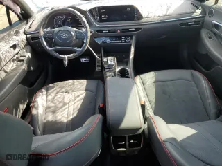 2022 Hyundai Sonata SEL Plus with VIN KMHL44J2XNA220428, listed as a Copart auction lot 45789165 with 20,450 mi miles and Salvage Title. Bid and sale history available at carsss.com. Image 8.