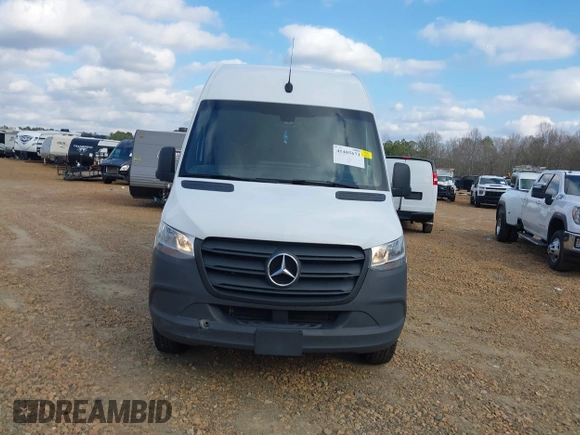 2023 Mercedes-Benz Sprinter Cargo with VIN W1Y4NCHY1PT126337, listed as a IAAI auction lot 41485671 with 93,627 mi miles. Bid and sale history available at carsss.com. Image 12.