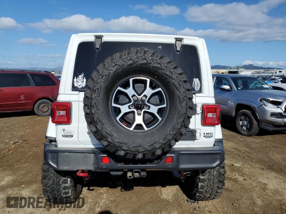 2019 Jeep Wrangler Unlimited Rubicon with VIN 1C4HJXFG0KW515349, listed as a Copart auction lot 45588385 with 64,737 mi miles and Salvage title. Bid and sale history available at DreamBid. Image 6.
