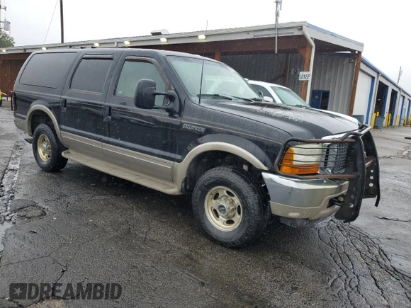 2001 Ford Excursion Limited z VIN 1FMSU43F31EC18728, wystawiony jako Copart lot #58974105 z przebiegiem 266 747 mil mil oraz Szkoda całkowita • Salvage title. Historia ofert i sprzedaży dostępna na DreamBid. Obrazek 4.