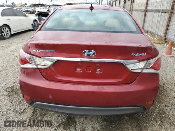 2012 Hyundai Sonata Hybrid with VIN KMHEC4A45CA056029, listed as a Copart auction lot 54875065 with 180,025 mi miles and Clean Title. Bid and sale history available at DreamBid. Image 6.