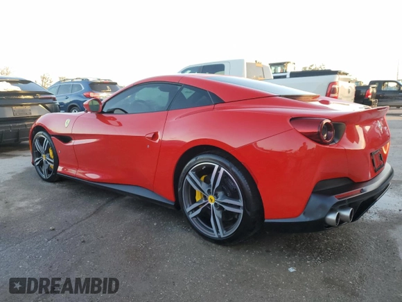 2019 Ferrari Portofino z VIN ZFF89FPA0K0242592, wystawiony jako Copart lot #74249014 z przebiegiem Nie podano mil oraz Nie do naprawy. Historia ofert i sprzedaży dostępna na DreamBid. Obrazek 2.