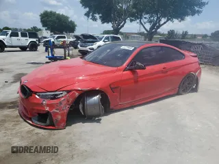 2018 BMW M4 z VIN WBS4Y9C52JAC87905, wystawiony jako Copart lot #57219645 z przebiegiem 67 944 mil mil oraz Szkoda całkowita • Salvage title. Historia ofert i sprzedaży dostępna na DreamBid. Obrazek 1.