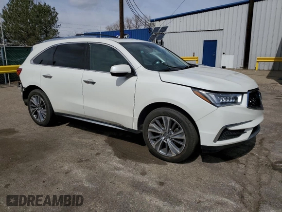 2017 Acura MDX w/Technology Pkg with VIN 5FRYD4H54HB019127, listed as a Copart auction lot 49433905 with 130,104 mi miles and Salvage Title. Bid and sale history available at carsss.com. Image 4.