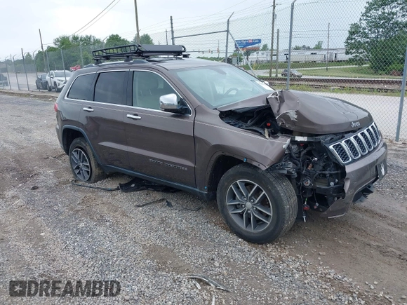 2017 Jeep Grand Cherokee Limited with VIN 1C4RJFBG4HC920046, listed as a IAAI auction lot 42383165 with 119,544 mi miles and . Bid and sale history available at DreamBid. Image 1.