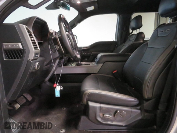 2017 Ford F-150 Raptor with VIN 1FTFW1RG7HFA87001, listed as a Copart auction lot 81162974 with 110,157 mi miles and Salvage Title. Bid and sale history available at carsss.com. Image 9.