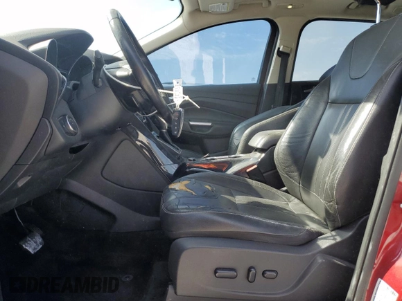 2013 Ford Escape Titanium with VIN 1FMCU0J90DUB60159, listed as a Copart auction lot 50957605 with 159,961 mi miles and Salvage title. Bid and sale history available at DreamBid. Image 7.