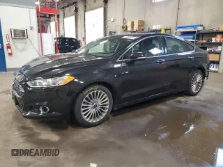 2013 Ford Fusion Titanium with VIN 3FA6P0K98DR281509, listed as a Copart auction lot 59550015 with 151,097 mi miles and Salvage title. Bid and sale history available at DreamBid. Image 1.