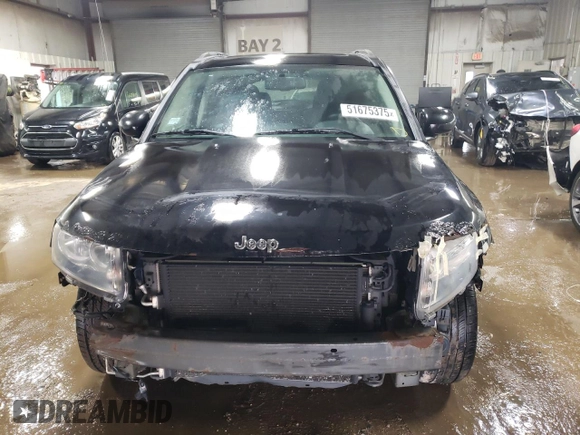 2014 Jeep Compass Latitude with VIN 1C4NJCEA2ED887736, listed as a Copart auction lot 51675375 with 103,403 mi miles and Salvage Title. Bid and sale history available at carsss.com. Image 5.