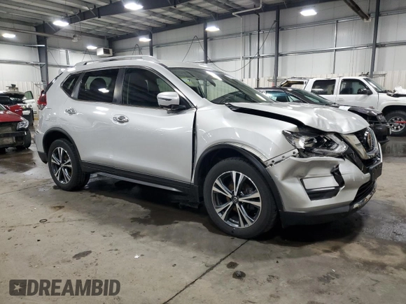 2019 Nissan Rogue SL with VIN 5N1AT2MV2KC827153, listed as a Copart auction lot 52805195 with 67,101 mi miles and Salvage Title. Bid and sale history available at carsss.com. Image 4.