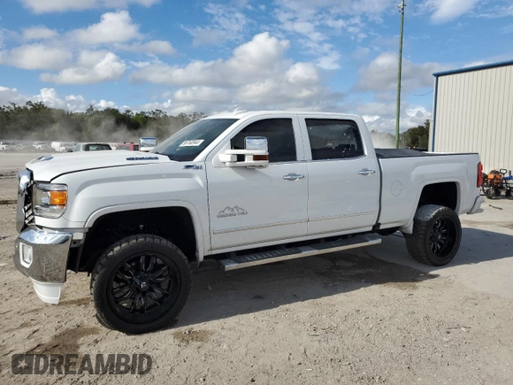 2018 GMC Sierra 2500HD SLT with VIN 1GT12TEYXJF156687, listed as a Copart auction lot 86760944 with 79,387 mi miles and Salvage Title. Bid and sale history available at carsss.com. Image 1.