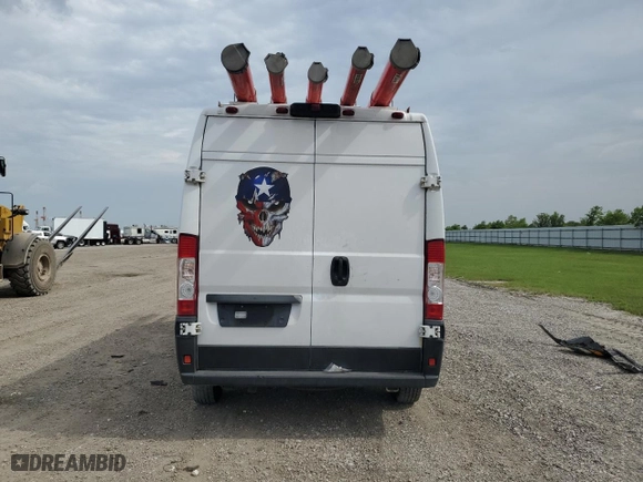 2019 Ram ProMaster Cargo Van with VIN 3C6TRVDG3KE563133, listed as a Copart auction lot 68084554 with 87,820 mi miles and Salvage Title. Bid and sale history available at carsss.com. Image 6.