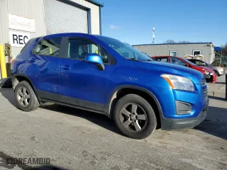 2015 Chevrolet Trax LS with VIN KL7CJPSB8FB258438, listed as a Copart auction lot 83980924 with 108,864 mi miles and Salvage Title. Bid and sale history available at carsss.com. Image 4.