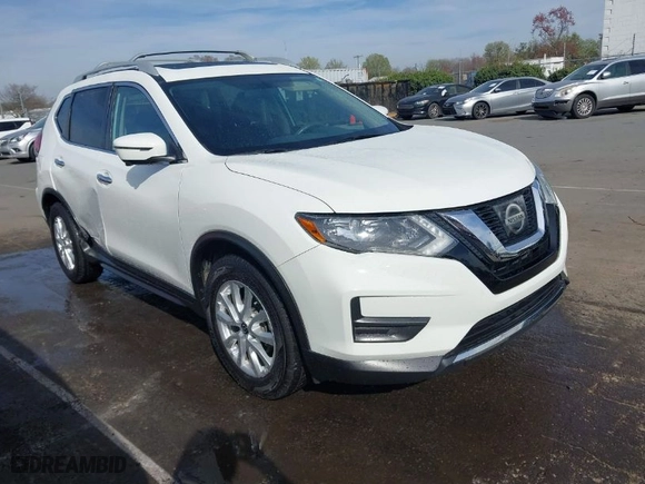 2017 Nissan Rogue SL with VIN 5N1AT2MT4HC832376, listed as a IAAI auction lot 41843307 with 93,106 mi miles. Bid and sale history available at carsss.com. Image 1.