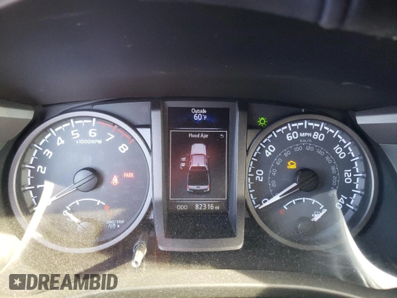 2017 Toyota Tacoma SR5 with VIN 5TFCZ5AN8HX063179, listed as a Copart auction lot 79604714 with 82,316 mi miles and Salvage Title. Bid and sale history available at DreamBid. Image 9.