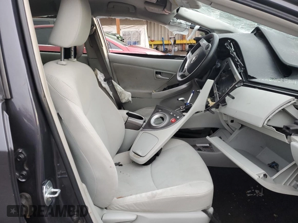2012 Toyota Prius One with VIN JTDKN3DU1C5425677, listed as a Copart auction lot 52380585 with 0 mi miles and Salvage Title. Bid and sale history available at carsss.com. Image 7.