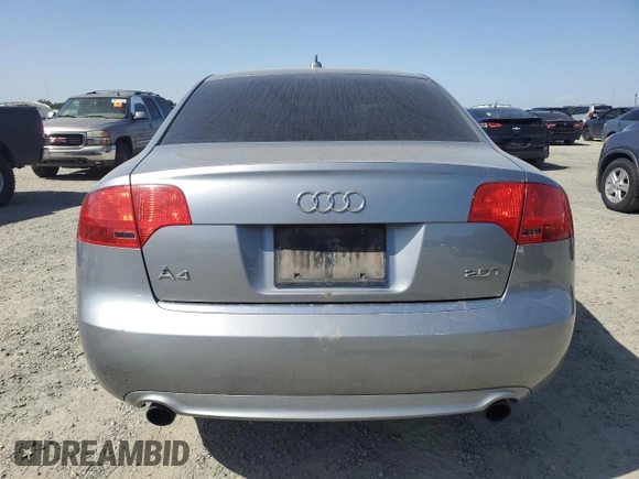 2008 Audi A4 2.0T with VIN WAUAF78E38A102570, listed as a Copart auction lot 53910215 with 145,095 mi miles and Salvage title. Bid and sale history available at DreamBid. Image 6.