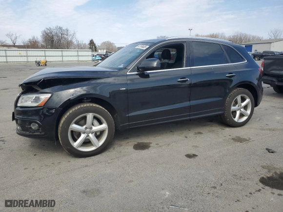 2017 Audi Q5 Premium Plus with VIN WA1M2AFP9HA073213, listed as a Copart auction lot 47534405 with 57,857 mi miles and Salvage Title. Bid and sale history available at carsss.com. Image 1.