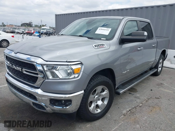 2022 Ram 1500 Big Horn with VIN 1C6SRFFM0NN259536, listed as a IAAI auction lot 42044321 with 49,133 mi miles and . Bid and sale history available at DreamBid. Image 2.