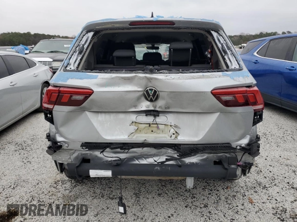 2023 Volkswagen Tiguan S with VIN 3VVRB7AX0PM107824, listed as a Copart auction lot 83444374 with 28,588 mi miles and Salvage title. Bid and sale history available at DreamBid. Image 6.