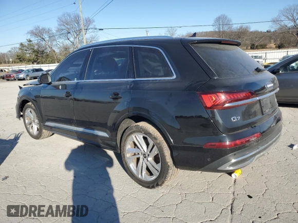 2023 Audi Q7 Premium z VIN WA1ACBF79PD018781, wystawiony jako Copart lot #88761995 z przebiegiem 41 525 mil mil oraz Szkoda całkowita • Salvage title. Historia ofert i sprzedaży dostępna na DreamBid. Obrazek 2.