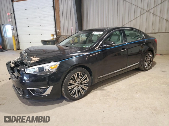 2014 Kia Cadenza Premium z VIN KNALN4D77E5145623, wystawiony jako Copart lot #54579305 z przebiegiem 53 360 mil mil oraz Szkoda całkowita • Salvage title. Historia ofert i sprzedaży dostępna na DreamBid. Obrazek 1.