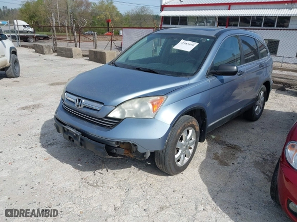 2008 Honda CR-V EX with VIN 5J6RE38538L010052, listed as a IAAI auction lot 41983030 with 276,366 mi miles. Bid and sale history available at carsss.com. Image 2.