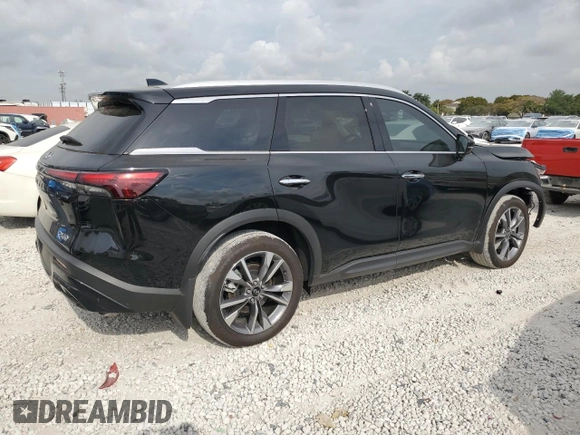 2024 Infiniti QX60 Luxe с VIN 5N1DL1FR1RC345369, выставлен на аукционе Copart как лот 50631105 с пробегом 1 400 миль миль и Списание • Salvage title. История ставок и продаж доступна на DreamBid. Изображение 3.