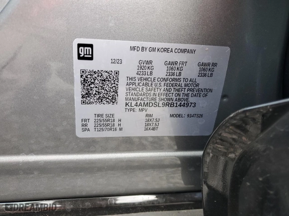 2024 Buick Encore GX Sport Touring with VIN KL4AMDSL9RB144973, listed as a Copart auction lot 51914905 with 2,963 mi miles and Salvage Title. Bid and sale history available at carsss.com. Image 13.
