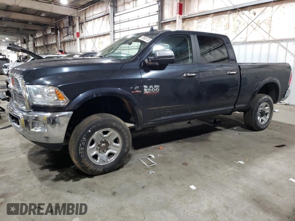2017 Ram 2500 Laramie with VIN 3C6UR5FL9HG615781, listed as a Copart auction lot 75595173 with 0 mi miles and Salvage Title. Bid and sale history available at carsss.com. Image 1.
