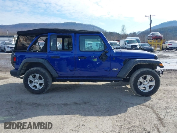 2020 Jeep Wrangler Unlimited Sport S z VIN 1C4HJXDG2LW260238, wystawiony jako IAAI lot #41415820 z przebiegiem 62 224 mil mil oraz . Historia ofert i sprzedaży dostępna na DreamBid. Obrazek 14.