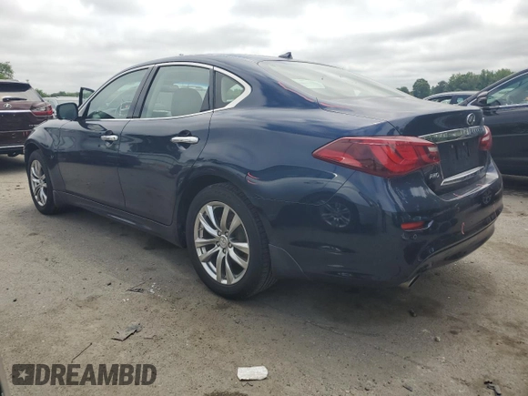2018 Infiniti Q70 Luxe with VIN JN1BY1ARXJM220845, listed as a Copart auction lot 59738435 with 93,999 mi miles and Salvage title. Bid and sale history available at DreamBid. Image 2.