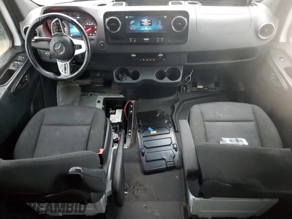 2023 Mercedes-Benz Sprinter Cargo with VIN W1Y4NCHY8PT121099, listed as a Copart auction lot 80552444 with 50,805 mi miles and Non Repairable. Bid and sale history available at carsss.com. Image 8.