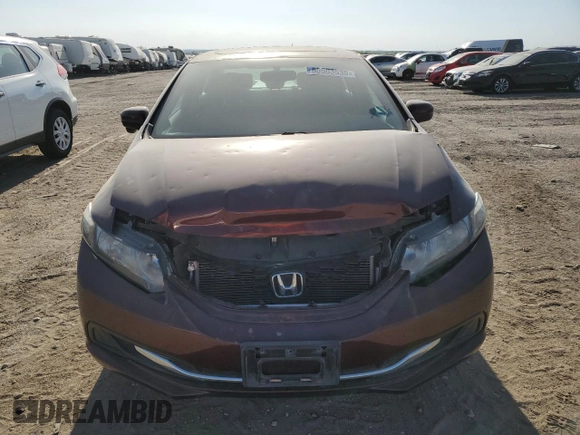 2015 Honda Civic EX with VIN 19XFB2F80FE023355, listed as a Copart auction lot 50503535 with 92,470 mi miles and Salvage Title. Bid and sale history available at DreamBid. Image 5.