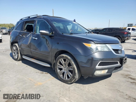 2013 Acura MDX Advance Pkg with VIN 2HNYD2H6XDH516731, listed as a Copart auction lot 76953144 with 168,951 mi miles and Salvage Title. Bid and sale history available at carsss.com. Image 4.