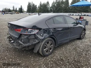 2018 Hyundai Elantra SEL with VIN 5NPD84LF9JH296609, listed as a Copart auction lot 76498884 with 76,568 mi miles and Salvage Title. Bid and sale history available at carsss.com. Image 3.