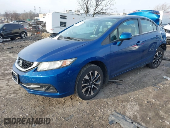 2013 Honda Civic EX with VIN 19XFB2F89DE251299, listed as a IAAI auction lot 41593767 with Not Provided miles and . Bid and sale history available at DreamBid. Image 16.