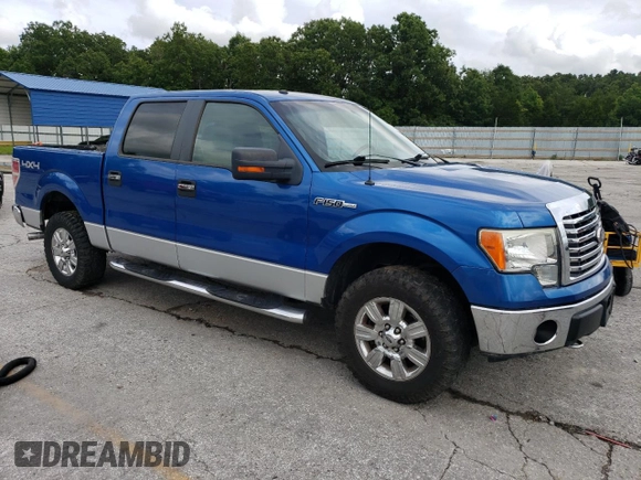 2010 Ford F-150 XL with VIN 1FTFW1EV8AFA11457, listed as a Copart auction lot 60961435 with 159,767 mi miles and Salvage title. Bid and sale history available at DreamBid. Image 4.